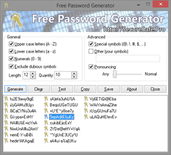 Password Generator under Windows 8