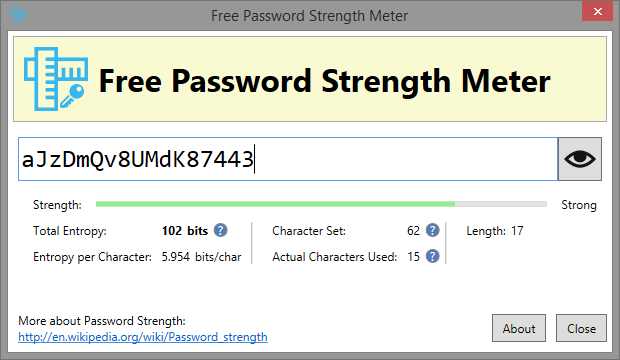 alpha numeric password